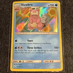 Slowbro Holo Rare 43/214 Pokemon TCG Sun & Moon Unbroken Bonds Holo Rare - Image 1