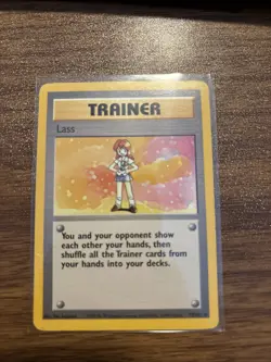 Pokemon TCG Lass Trainer 75/102 Base Set Rare Non-Holo - Image 1