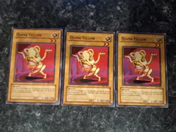 3X Ojama Yellow IOC-001 - Yugioh Yu Gi Oh! 3 Playset - Image 1