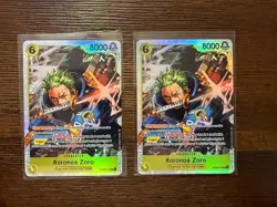 One Piece TCG RORONOA ZORO ST29-014 Egghead Starter x2 Super Rare English Stock - Image 1