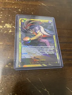 Crocodile OP14-120 Secret Alternate Art The Azure Sea's Seven Sec One Piece RARE - Image 1