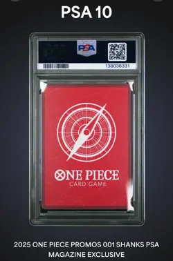 Shanks (2025 PSA Magazine Promo) OP09-001 One Piece Promotion Cards Foil - Image 2