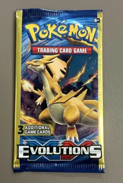 Pokemon XY Evolutions Booster Pack 3-Card Mini Pack New Sealed! - Image 1