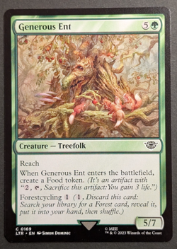 MTG Card - 1x Generous Ent - Universes Beyond: LOTR - NM - Magic the Gathering - Image 1