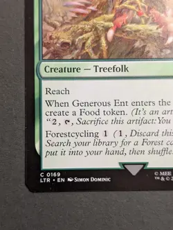 MTG Card - 1x Generous Ent - Universes Beyond: LOTR - NM - Magic the Gathering - Image 3