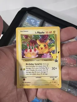 Pokemon Birthday Pikachu #24 Holo Black Star Promo Card Celebrations NM/Mint - Image 1