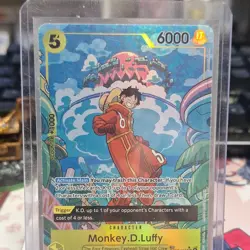 Bandai Monkey.D.Luffy OP07-109 Two Legends Treasure Rare Foil Card 6000 - Image 1