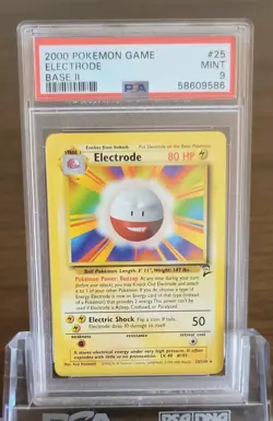 2000 Vintage Pokemon Base set 2 # 25/130 Electrode PSA 9 Card MINT! - Image 1