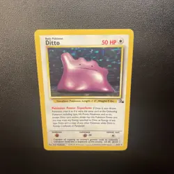 Pokemon TCG Ditto Fossil Unlimited Holo Card 3/62 - Image 5