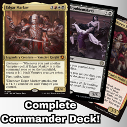 MTG Commander Vampire Deck EDH Deck Edgar Markov 100 Magic Cards Custom Deck - Image 1