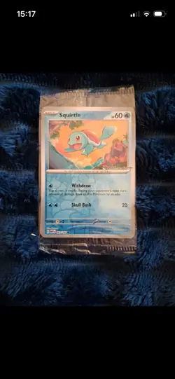 Pokemon TCG Squirtle Stamped Holo Promo Card 007/165 Pokemon Center Sealed 151 - Image 1