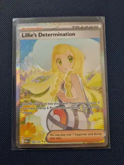 Lillie's Determination 184/132 Mega Evolution Card SIR Pokemon TCG Card NM - Image 2