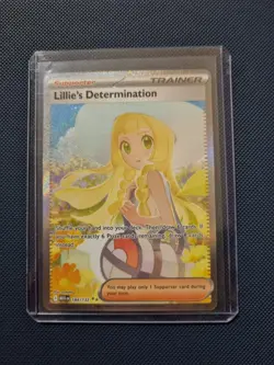 Lillie's Determination 184/132 Mega Evolution Card SIR Pokemon TCG Card NM - Image 4