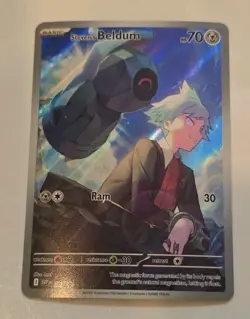 Pokemon TCG Steven’s Beldum SVP EN # 207 Special Illustration Art Sir Card NM - Image 1