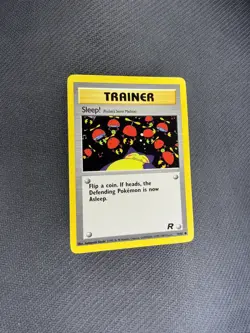 Sleep! Trainer Card 79/82 Excellent Condition Team Rocket Set EX - Image 2