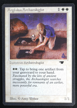 Argivian Archaeologist Magic Card Antiquities Reserved List MTG - Image 1