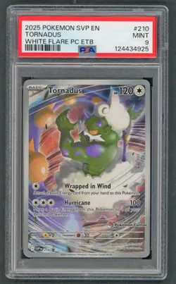 Pokemon Cards - PSA 9 Tornadus 210 - White Flare Pokemon Center ETB Promo - MINT - Image 1