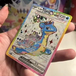 Pokemon TCG Stellar Crown Lapras EX Full Art Card 158/142 - Image 4