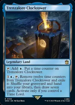 Light Play, English MTG Foil Trenzalore Clocktower - Foil Doctor Who Magic the G - Image 1