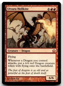 Return to Ravnica Utvara Hellkite NM M 2012 #110 LOT#2 - Image 1