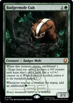 Badgermole Cub Avatar: The Last Airbender Magic MTG NM - Image 1