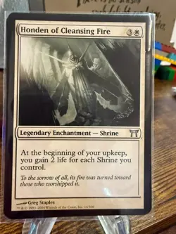 Magic the Gathering MTG Champions of Kamigawa HONDEN OF CLEANSING FIRE 308 - Image 1