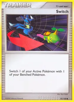 Pokemon TCG Switch Stormfront 93/100 Common NM/M Trainer Lucario Turtwig - Image 1