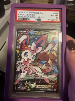 Sylveon EX PSA 10 RR 026/032 cp3 XY Pokekyun Card Pokemon Japanese - Image 1