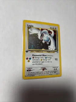 Pokemon TCG Lugia Neo Genesis 1st Edition Holo Rare Lightly Played 9/111 - Image 1