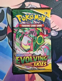 Nintendo Pokemon TCG Sword & Shield Evolving Skies Booster Pack 26 820650808777 - Image 1
