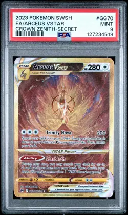 PSA MINT 9 - Fa/Arceus Vstar Crown Zenith-Secret Pokemon Sword And Shield Crown - Image 1