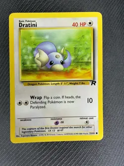 Dratini 53/82 Common Unlimited Team Rocket WOTC Pokemon TCG Vintage NM EX - Image 1