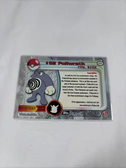 2000 Topps Pokemon TV Animation Series Black Logo #62 Poliwrath - Image 5