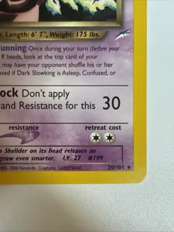 Pokemon Dark Slowking Neo Destiny 20/105 - Image 4