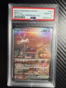 2023 POKEMON SVP PROMO 151 ULTRA-PREMIUM COLLECTION #053 MEW EX PSA 10 - Image 1