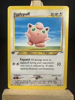 Jigglypuff 44/105 LP 1st Edition Neo Destiny Common Pokemon - Image 1