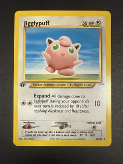 Jigglypuff 44/105 LP 1st Edition Neo Destiny Common Pokemon - Image 2