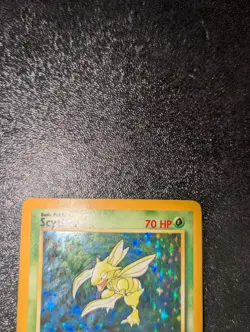 Pokemon TCG Scyther Jungle 10/64 Holo No Symbol MP/LP - Image 3