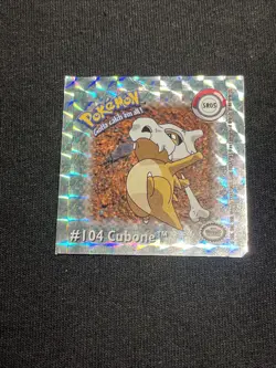 1999 NINTENDO POKEMON ARTBOX Cubone #104 SILVER FOIL STICKER SR05 - Image 1