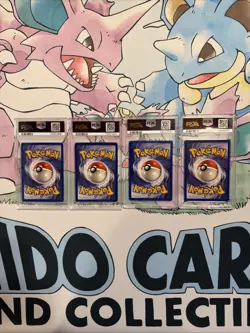 PSA 10 GEM MINT Pokemon Slab Lot-1999 Base Pikachu Charmander Squirtle Bulbasaur - Image 2