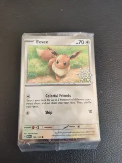 Pokemon TCG - Eevee 133/165 Snowflake Stamped Holiday Calendar 2025 Sealed - Image 1