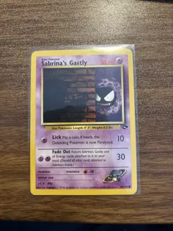 Pokemon TCG Sabrina's Gastly Gym Challenge Unlimited Common 96/132 - Image 1