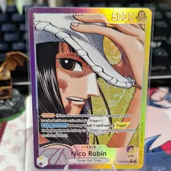Namco Nico Robin OP09-062 Emperors in the New World Leader Foil Card 5000 - Image 1