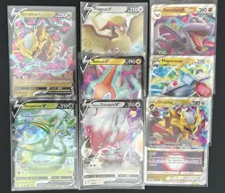 Pokemon TCG 8 Card Lot V and VStar Cards - Giratina, Aerodactyl, Serperior - Image 1