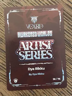 gamersupps v card awakened worlds Dya Rikku Box Topper 36/76 - Image 2