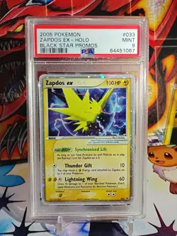 PSA 9 Zapdos ex 033 Black Star Promo 2005 Holo Rare Pokemon Card TCG - Image 2