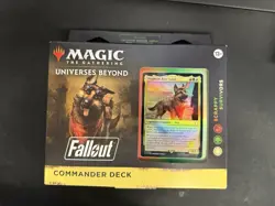 MTG Universes Beyond Fallout Scrappy Survivors Commander Deck Sealed - Image 1