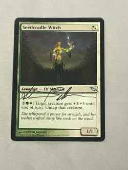 MTG Seedcradle Witch Artist Proof and Signature Signed Belledin - Image 1