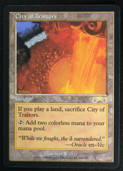 City of Traitors Exodus Magic Card Reserved List MTG - Image 1