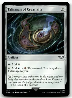 Talisman of Creativity #253 MTG Warhammer NM X1 - Image 1